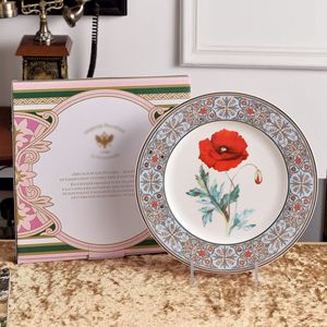 Nueva Serie de Platos de Porcelana China con Diseño de Flores Rusas, Platos para la Cena, Platos para el Hogar, de Alta Gama, Ligeros, Lujosos y Exquisitos, Tazas de Té, Tazas de Café - Product Image 4