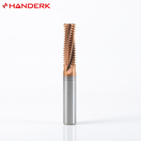 HANDERK Value for Money Fresa de extremo de roscado recubierta de TISIN Fresa de carburo de tungsteno para herramientas de corte CNC
