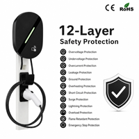Borne de recharge murale rapide AC triphasée 22 kW GB/T EV, compatible OCPP 1.6J, application intelligente, pour BYD, ZEEKR, NIO, XPENG, Tesla