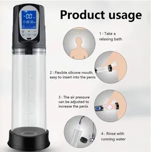 Electric Penis Pump Sex Toys For Men USB Charging Automatic Penis Extender Vacuum Pump Penile Enlarger Erection Male Masturbator