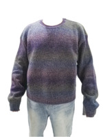 Pull en maille dégradé personnalisé pour hommes, 470 GSM, épais, doux et chaud, effet ombré, pour l'hiver, vente en gros