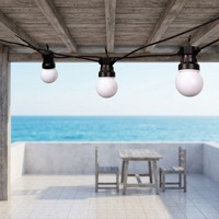 Guirlandes lumineuses LED G50 directes d'usine, étanches IP68, RGB 24V, adaptées aux décorations de camping en plein air
