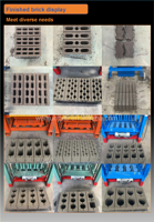 QTJ4-24 26 Machine automatique de fabrication de briques creuses en sable avec pompe, moules pour maisons préfabriquées