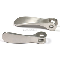 Manette de frein de vélo en laiton et acier, finition satinée, tête étoilée, corps moleté, pour fixation personnalisée de composants de cadre de vélo