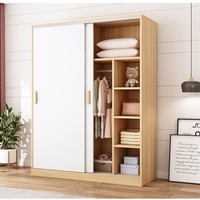 Weißes Finish Holz schrank Kleider schrank Lagers chrank Schrank Regale Organizer Big Closet