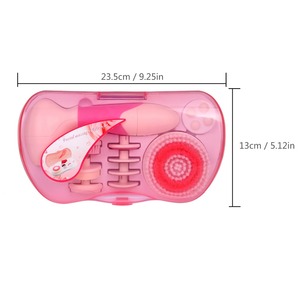 Brosse nettoyante faciale sonique en silicone 9 en 1, masseur, nettoyeur électrique du <span class=keywords><strong>visage</strong></span>, machine à <span class=keywords><strong>laver</strong></span> <span class=keywords><strong>le</strong></span> corps <span class=keywords><strong>pour</strong></span> un usage domestique, exfoliation de la peau - Product Image 5