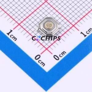 TS-1187A-S16 Tactile Switch SMD-4P,5.2x5.2mm Switch Single Pole Single Throw Round Button 1.6N Vertical Mount - Product Image 1