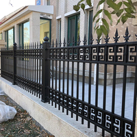 Panneau de clôture de jardin en acier galvanisé haute sécurité 6ft 8ft, revêtement poudré, certifié ISO9001/CE, haute résistance, OEM ODM