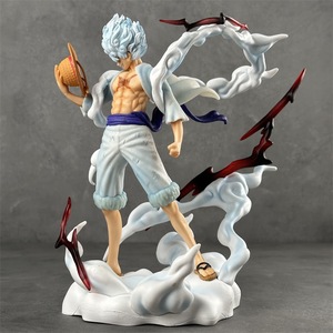 <span class=keywords><strong>Figurine</strong></span> d'anime japonaise populaire, Nika Luffy debout, scène de combat, statue en PVC GK, ornement de bureau d'anime - Product Image 1