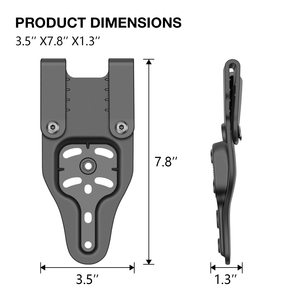 Gun & Flower Universal Belt Loop -Holster Adjuntar Accesorios Ajustable Cant-Negro - Product Image 6