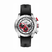 Montre sport de luxe de qualité supérieure pour homme, marque OEM personnalisée, 6 aiguilles, étanche, bracelet en silicone, cadran en verre, affichage par aiguille
