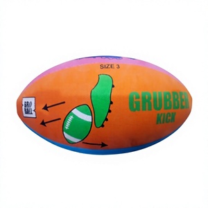Ballon de rugby professionnel personnalisé cousu à la main pour les tournois et l'entraînement, respectueux de l'environnement - Product Image 1