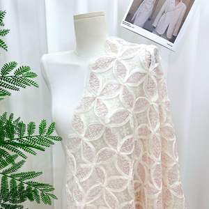 Tela de Tul de Malla Alta de 3 mm con Lentejuelas Bordadas en 2 Colores, <span class=keywords><strong>130</strong></span> cm de <span class=keywords><strong>Ancho</strong></span>, para Vestuario de Escenario, Nueva de Fábrica - Product Image 4