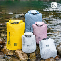 Sac étanche OEM 3L/6L/10L/16L léger à fermeture roulée pour sports nautiques en plein air, en nylon 15D avec silicone simple, IPX6, sac de compression