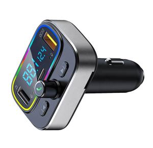 AGETUNR T66 transmetteur bluetooth fm lumière RGB 20W PD 18W QC3.0 charge rapide voiture lecteur mp3 mains libres <span class=keywords><strong>carte</strong></span> micro SD/disque U musique - Product Image 2