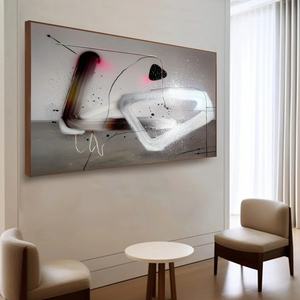 Pintura al Óleo Acrílica Pintada a Mano, Lienzo con Textura 3D, Pinturas Abstractas Modernas, Decoración para el Hogar y Hoteles, Arte de Pared en Lienzo - Product Image 1