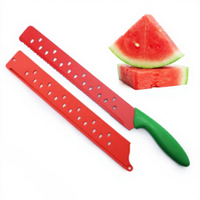 Roestvrijstalen handmatig watermeloen snijmes, groot verlengbaar fruitmes, cake bakmes, keuken gadget