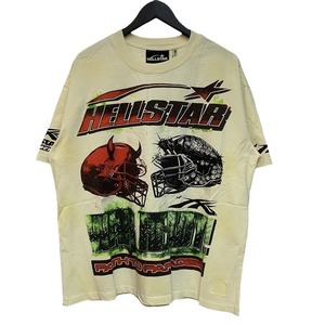 Camiseta de manga corta con cuello redondo, estilo punk retro, de marca de moda americana, con estampado de letras y patrones, de corte holgado y tela gruesa. - Product Image 5