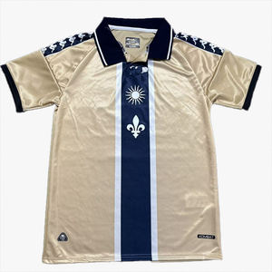 Maillot de football personnalisé tendance en satin brillant vintage, personnalisable, nouvelle mode, vente en gros - Product Image 5