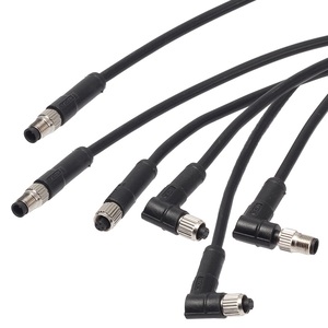 M5 konektörü IP67 korumalı kalıplı fiş kablosu açar PVC PUR 3 4 Pins düz açılı robotik sensör kablolama konnektörleri - Product Image 6