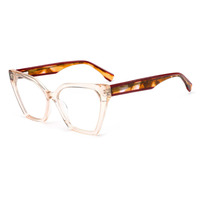 Nouvelles montures de lunettes optiques de style œil de chat pour femmes, montures en acétate de qualité supérieure vintage, vente en gros