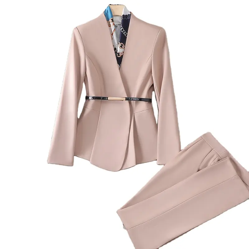 Высококачественный модный элегантный женский смокинг деловой офисный костюм женские брюки костюм