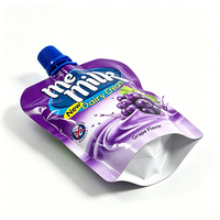 Pochettes souples personnalisées avec bec verseur et capuchon, en plastique imprimé brillant, pour jus et eau minérale - Sacs Mylar de qualité alimentaire