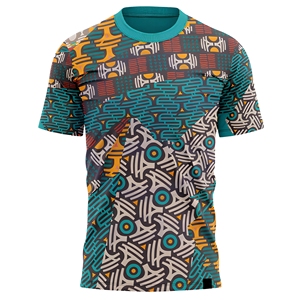 T-shirt pour homme au design tendance, manches courtes, personnalisable, écologique, respirant, séchage rapide, 100% coton, sublimation, coupe classique, toile - Product Image 1