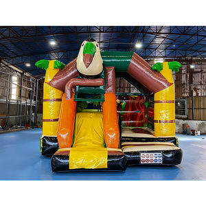 Castillo Inflable Comercial con Tobogán Temático de Jungla, Castillo Hinchable Tropical para Niños, Ideal para Alquiler en Fiestas y Eventos - Product Image 2