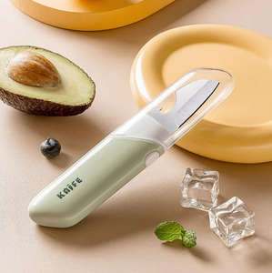 Couteau à fruits compact et pratique pour la cuisine, éplucheur de melon, ustensile de cuisine avec grattoir à éplucher - Product Image 5