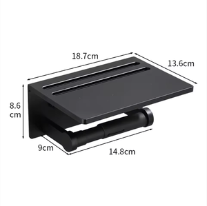 Porte-<span class=keywords><strong>papier</strong></span> <span class=keywords><strong>toilette</strong></span> doré avec étagère pour téléphone, en acier inoxydable SUS304, résistant à la rouille, distributeur de rouleaux de <span class=keywords><strong>papier</strong></span> <span class=keywords><strong>toilette</strong></span> mural - Product Image 4