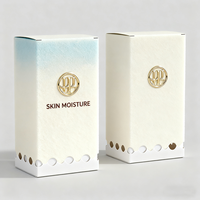Boîte cosmétique en papier gaufré personnalisé écologique avec logo pour kits de maquillage et de soins de la peau