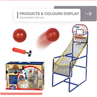 Ensemble de paniers de basket-ball en plastique mobiles pour enfants BGL, avec pompe et deux ballons