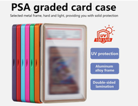 Protecteur de cartes gradées en aluminium magnétique résistant aux UV avec cadre métallique