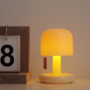 Mushroom Shape Night Light Touch <b>Control</b> <b>USB</b> Rechargeable Ambient Light For Bedroom Children's Room - Product Image 3