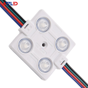 Module LED carré mini RGB 12V 1,44W 5050SMD IP67 étanche, 4 puces LED, modules pixel RGB pour boîte lumineuse publicitaire étanche - Product Image 1