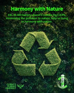 EBL Fabricante de Baterías, Paquete de Baterías Recargables NIMH de 1100 mAh y 1.2 V, Caja de Almacenamiento de Baterías en Blíster - Product Image 6