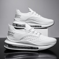 Chaussures de sport et de loisirs légères et respirantes pour hommes, chaussures de course tendance pour jeunes, antidérapantes, avec coussin d'air absorbant les chocs