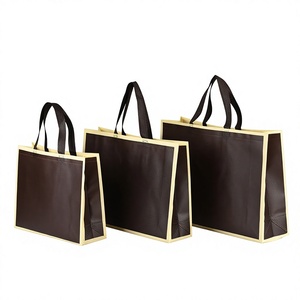 Recycled Non-Woven Leopard Pattern Medium Shopping <b>Bag</b> Reusable Heavy Duty <b>Foldable</b> Shoulder Strap Promotional Grocery Tote SH - Product Image 1