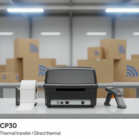 Imprimante RFID Chainway CP20 avec écran LCD couleur de 3,5 pouces 300 dpi, prend en charge l'impression de codes-barres et d'étiquettes par contact