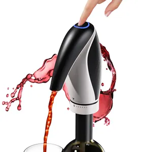 Aireador de vino eléctrico portátil, dispensador decantador de vino recargable, automático, un toque