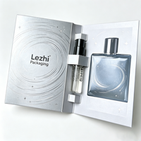 Carte d'emballage pour échantillons de parfum personnalisés en gros à faible MOQ, 1ml 2ml, pour femmes, idéale pour les cadeaux