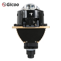 Gicoo 150W 3.0 Pouces Lentille de projecteur Bi-LED pour voiture Ampoules H4 H7 9005 6000K Phares antibrouillard 20000 Lumens Ajustement universel Nouveau