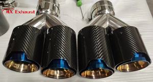 In Super Offerta Terminale di Scarico a Doppia Uscita Stile X Y in Acciaio Inox e Fibra di Carbonio per Modifica BM*W X3 X4 X5 M2 M3 - Product Image 5