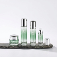 Bocaux et bouteilles en verre dégradé avec couvercles en plastique 30ml 40ml 50ml 100ml 120ml 50g – Ensemble de flacons de sérum et pots de crème pour soins de la peau