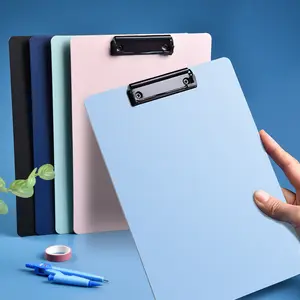 Thickened A4 folder pp foam office hard board clip student writing pad A5 Morandi information test paper clip