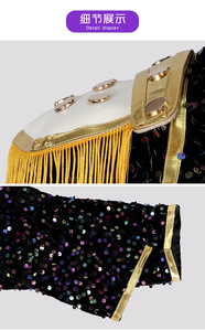 Disfraz Infantil de Kpop Sorceress <span class=keywords><strong>Hunter</strong></span>, Traje Dorado de Canción Dorada, Conjunto Zoe Rumi Negro y Dorado - Product Image 5