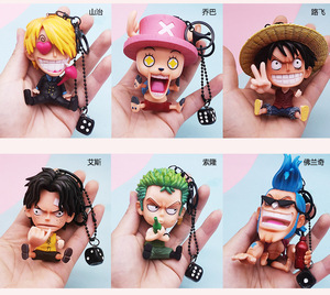 14 Styles Anime <span class=keywords><strong>Luffy</strong></span> Zoro Sanji Pvc Jouet Poupée Pendentif <span class=keywords><strong>Luffy</strong></span> Figurines Porte-clés - Product Image 2