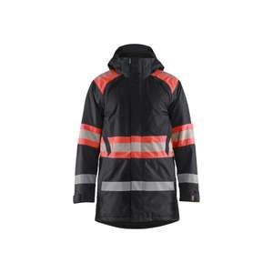 BLAKLADER - 448519779955L Parka d'hiver haute visibilité Noir/Rouge-EAN 7330509853283 HI-VIS WORKWEAR - Product Image 1