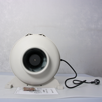 Ventilateur de gaine en ligne de 6 pouces (150 mm) à haute pression statique, extracteur d'air centrifuge pour la ventilation domestique